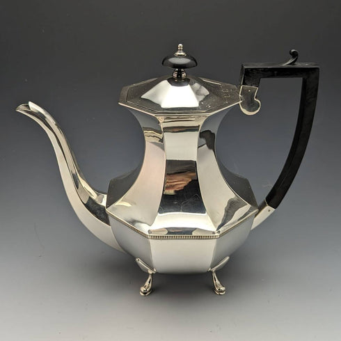 1930年頃 英国アンティーク シルバープレート製 ティーポット5点セット Harrison Fisher